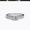 varitsa-jewellers - Solitaire Gold Engagement with 0.5ct Princess Cut Diamond - 01SG07